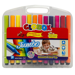 Globox - Globox Jumbo Üçgen Keçeli Kalem 24Lü 1517