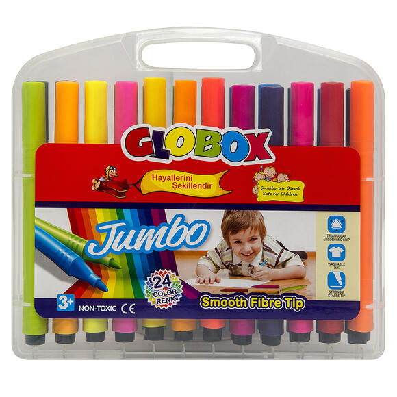 Globox Jumbo Üçgen Keçeli Kalem 24Lü 1517