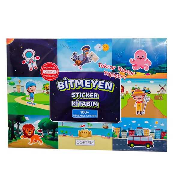 Goftem Bitmeyen Sticker Kitabım - Büyük GF001