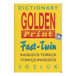 Serhat Yayınları - Golden Print İngilizce - Türkçe Dönüşümlü Sözlük (Plastik Kapak)