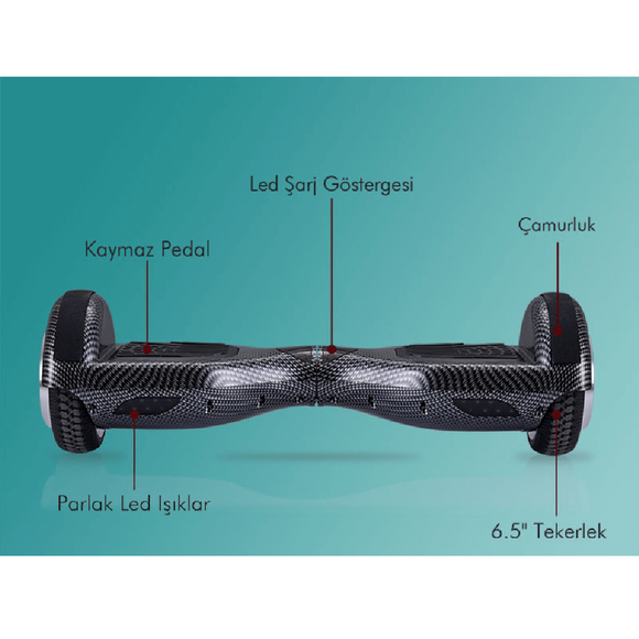 GoMaster Carbon Elektrikli Kaykay SBS-653