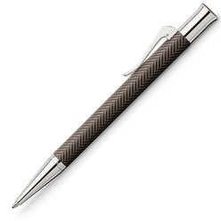 Graf von Faber Castell Guilloche Cisele Tükenmez Kalem Kahverengi 146731 - Thumbnail