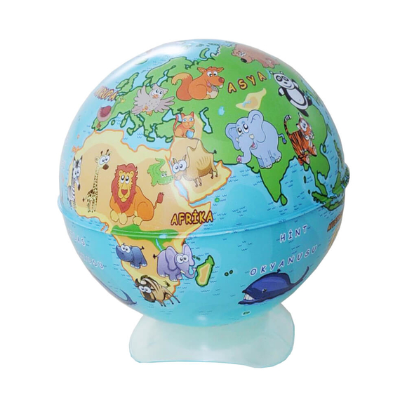 Gürbüz Globe Kalemtıraş Hayvanlı Küre 10 cm 43104