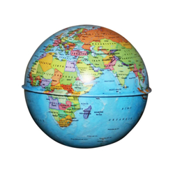 Gürbüz Globe Kumbara Siyasi Küre 10 cm 42103 - Thumbnail