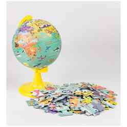 Gürbüz Kids My Wild World Küre 15 cm + 100 Parça Puzzle 48151 - Thumbnail