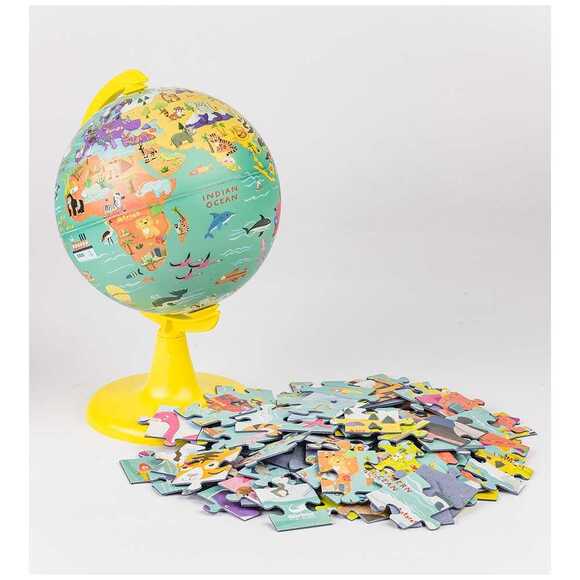 Gürbüz Kids My Wild World Küre 15 cm + 100 Parça Puzzle 48151 
