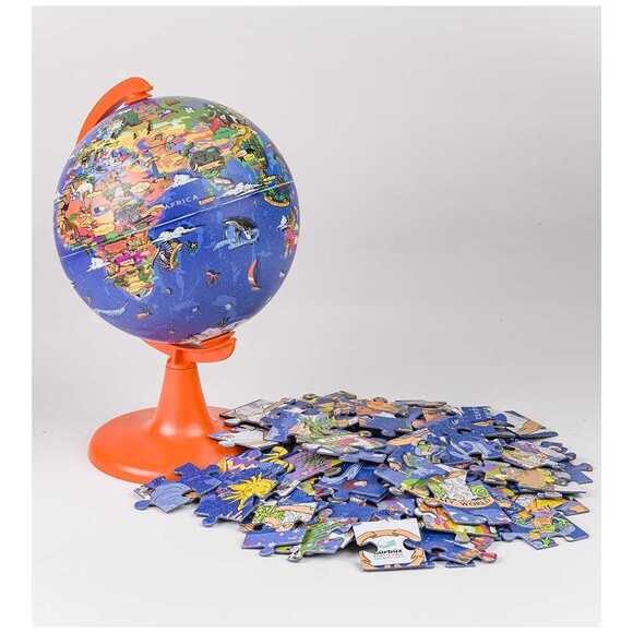 Gürbüz Kids My World Küre 15 cm + 100 Parça Puzzle 48152