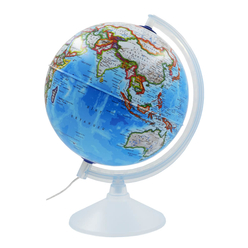 Gürbüz Küre - Gürbüz Siyasi Küre Beyaz Işıklı 26 cm 45261