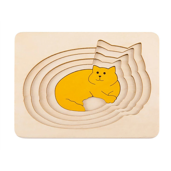 Hape Beş Kedi Puzzle E6514