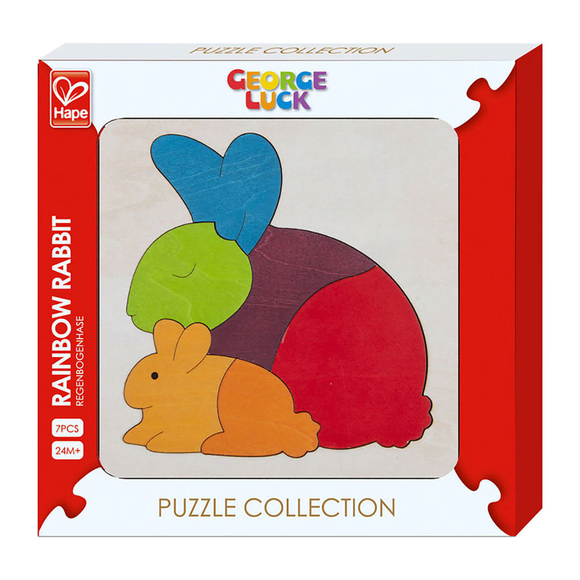 Hape Gökkuşağı Tavşan Puzzle E6504