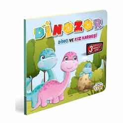 Hareketli Kitaplar - Dinozor Dino Ve Kız Kardeşi - Thumbnail