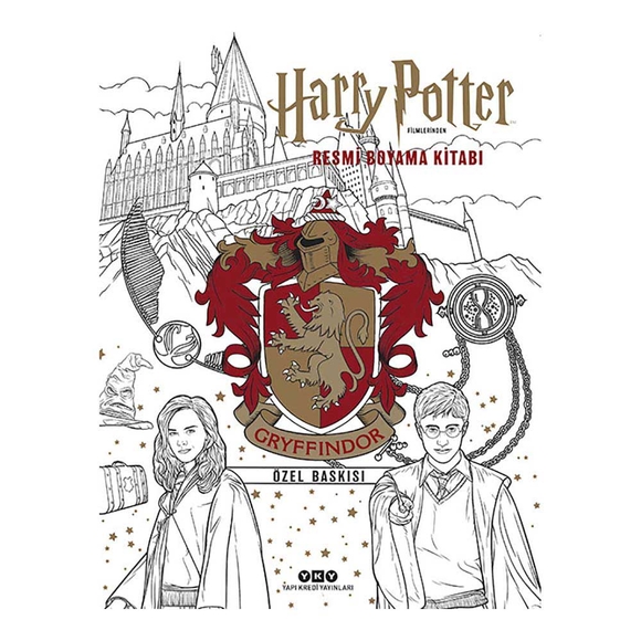 Harry Potter Filmlerinden Resmi Boyama Kitabı Gryffindor Özel Baskısı