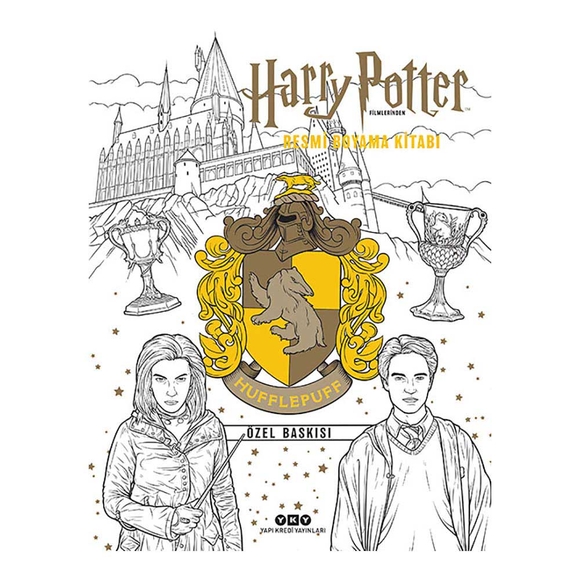 Harry Potter Filmlerinden Resmi Boyama Kitabı Hufflepuff Özel Baskısı