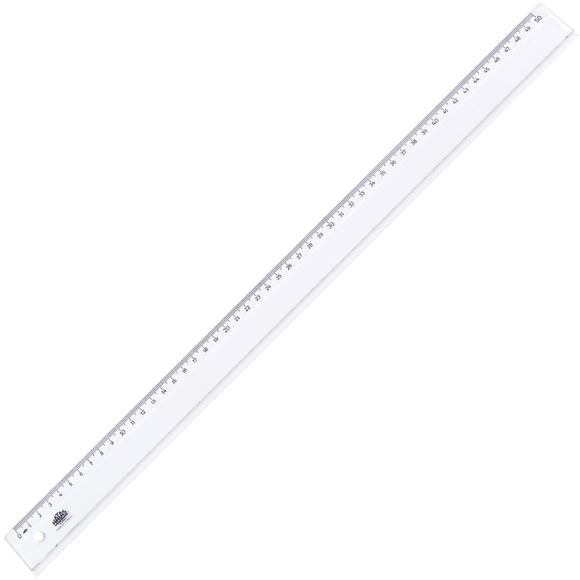 Hatas Geniş Plastik Büro Cetveli 50 cm 0170