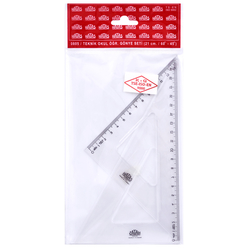 Hatas - Hatas Teknik Okul Öğrenci Gönye Seti 21/60-45 0805