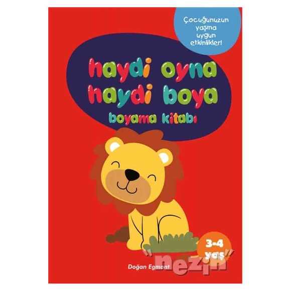 Haydi Oyna Haydi Boya Boyama Kitabı 1 (3-4 Yaş)