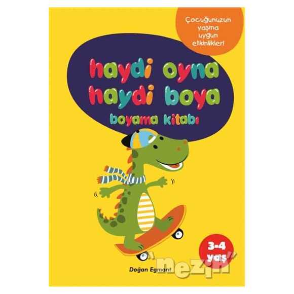 Haydi Oyna Haydi Boya Boyama Kitabı 2 (3-4 Yaş)