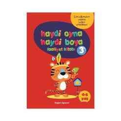 Doğan Egmont - Haydi Oyna Haydi Boya Faaliyet Kitabı 3 (4-5 Yaş)
