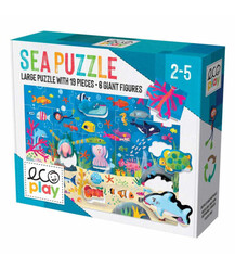 Headu - Headu Ecoplay Deniz Temalı Şekilli Puzzle (2-5 Yaş) MU29563