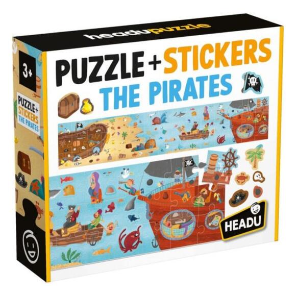 Headu Korsanlar Puzzle ve Çıkartmalar (3+ Yaş) MU59155