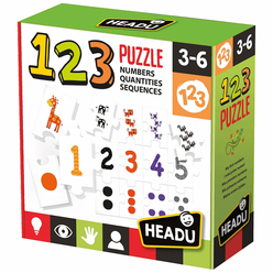Headu Puzzle 123 Number (3-6 Yaş) IT-21093 - Thumbnail