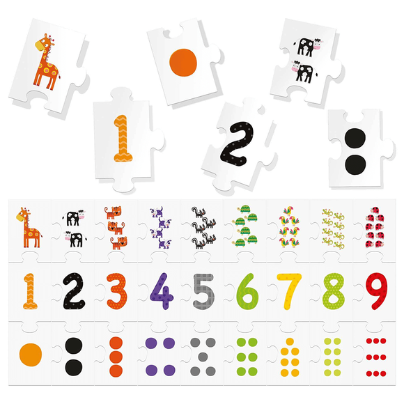 Headu Puzzle 123 Number (3-6 Yaş) IT-21093