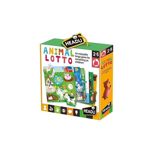 Headu Puzzle Animal Lotto Montessori (2-5 yaş) MU-22847