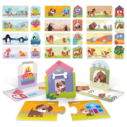 Headu Puzzle Babies & Habitat (2-5 Yaş) MU-24735 - Thumbnail