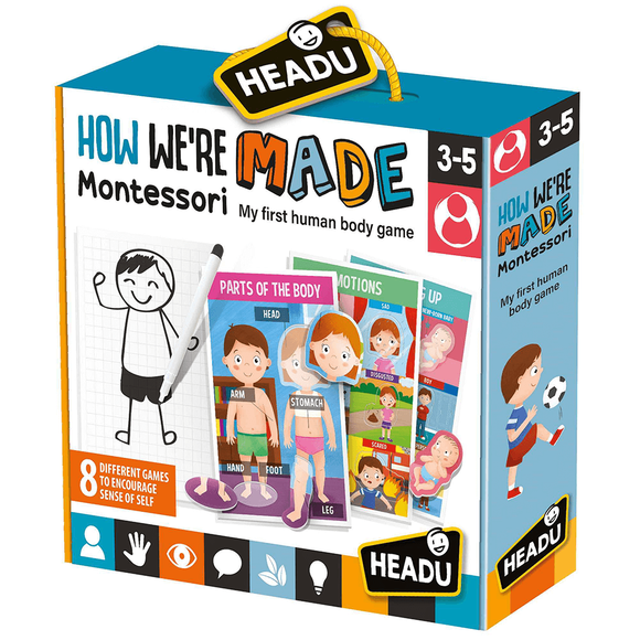 Headu Puzzle How We Are Made Monstessori (3-5 Yaş) EN-22823