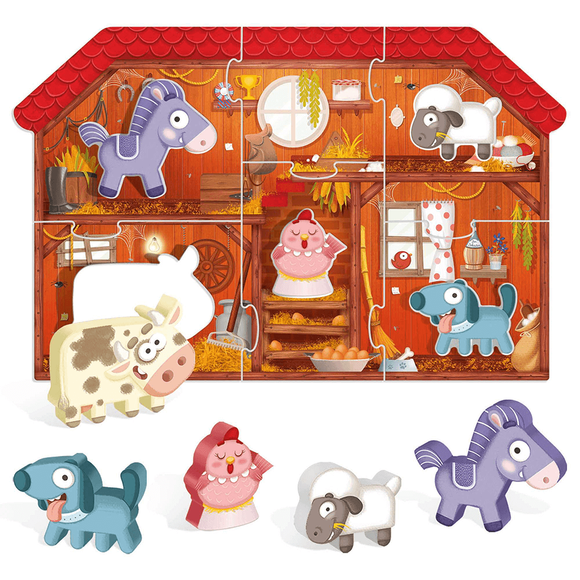 Headu Puzzle Montessori First Farm (2-4 Yaş) IT20140