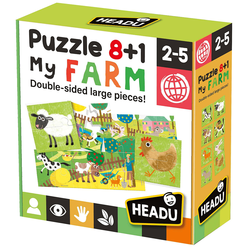 Headu - Headu Puzzle My Farm 8+1 (2-5 yaş) IT20867