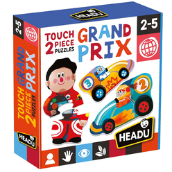 Headu - Headu Puzzle Touch 2 Pieces Grabd Prix (2-5 Yaş) MU-24902