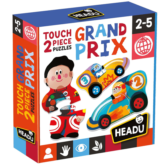 Headu Puzzle Touch 2 Pieces Grabd Prix (2-5 Yaş) MU-24902
