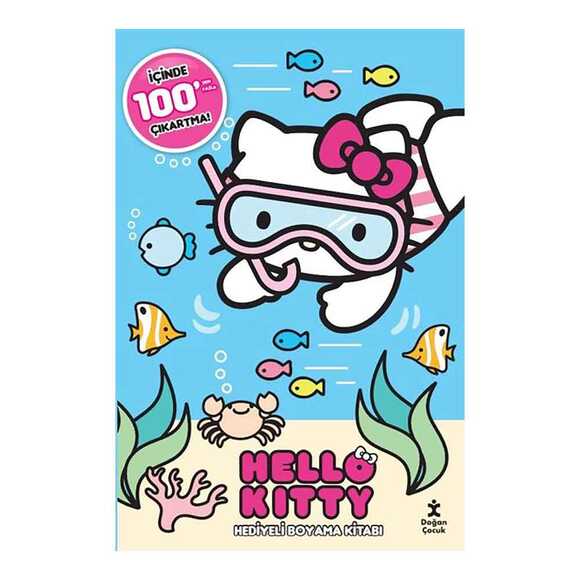 Hello Kitty Hediyeli Boyama Kitabı - İçinde 100’den Fazla Çıkarma!