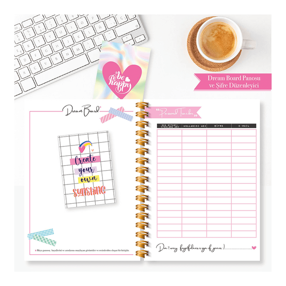 Hepsi Şirin Happy Colorful Planner Tarihsiz Ajanda