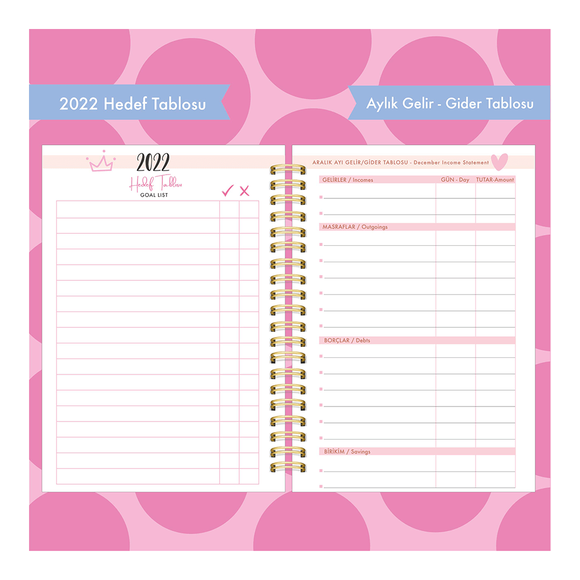 Hepsi Şirin My Dreams 2022 Ajanda Ve Hayat Planlayıcı