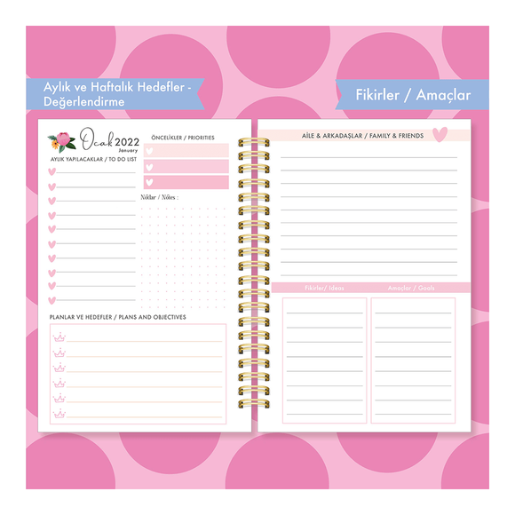 Hepsi Şirin My Dreams 2022 Ajanda Ve Hayat Planlayıcı