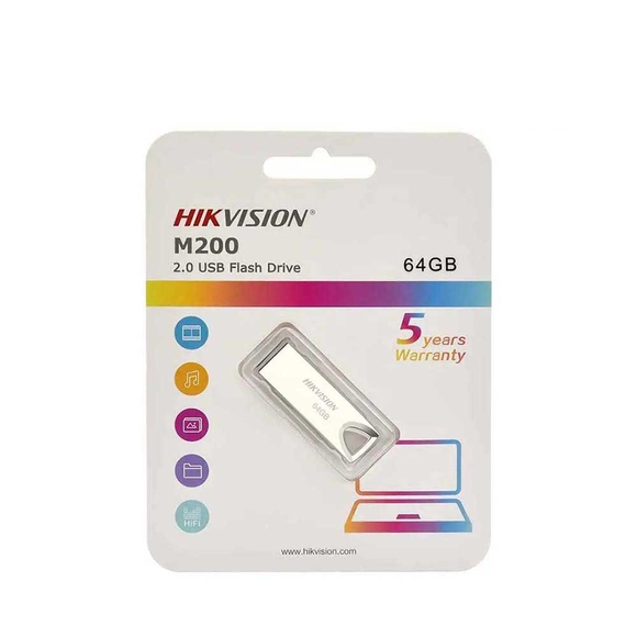 Hikvision 64GB Usb Bellek 2.0 Metal M200