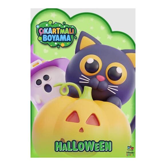 Holloween Zamanı - Çıkartmalı Boyama Kitabı