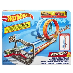 Hot Wheels Çift Çemberde Depar Pist Seti GFH85 - Thumbnail