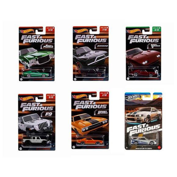 Hot Wheels Fast & Furious Temalı Arabalar HNR88