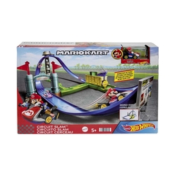Hot Wheels Mario Kart Keskin Dönüşler Pist Seti HGK59 - Thumbnail