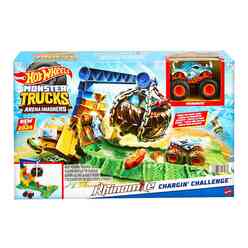 Hot Wheels Monster Trucks Arenada Rhinomite Mücadelesi HTP18 - Thumbnail