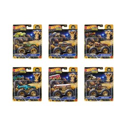 Hot Wheels Monster Trucks Bigfoot Trophy Şampiyonları Tekli Arabalar JDV96 - Thumbnail