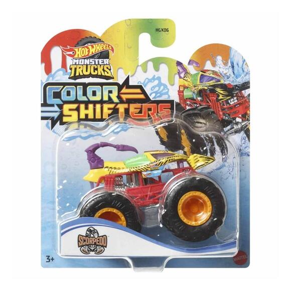 Hot Wheels Monster Trucks Color Shifters Renk Değiştiren Araçlar HGX06