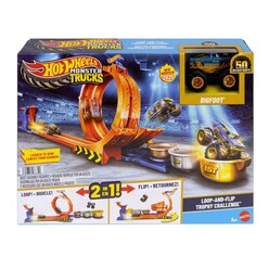 Mattel Hot Wheels - Hot Wheels Monster Trucks Döngü ve Takla Bigfoot Oyun Parkuru JBX64