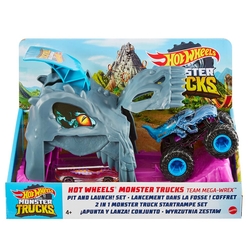 Hot Wheels Monster Trucks Fırlatıcılı Oyun Seti GKY01 - Thumbnail