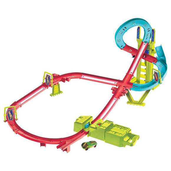Hot Wheels Neon Yarışlar Çoklu Yarış Heyecanı Pist Seti HPC07