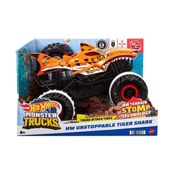 Hot Wheels R/C Monster Trucks Durdurulamaz Tiger Shark 1:15 Mass HGV87 - Thumbnail