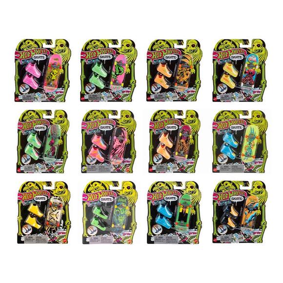 Hot Wheels Skate Neon Temalı Parmak Kaykay Ve Ayakkabı Paketleri HPG21